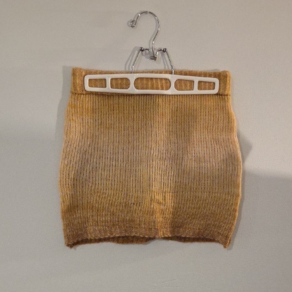 Tan Knit Skirt
